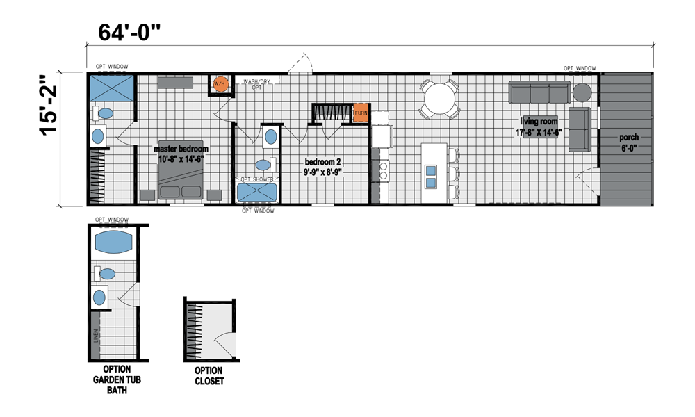 861 Home Floorplan